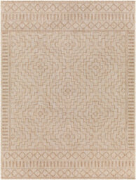Livabliss Tuareg-Global Brown Ivory Graphic In- & Outdoor Jute-Look Rug 160 X 213 Cm Easy Care, Non Shedding - thumbnail 1