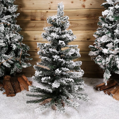 Samuel Alexander 3Ft (90Cm) Mini Imperial Snowy Christmas Tree In Jute Bag - image 1