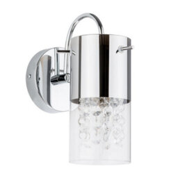 Luminosa Lighting Luminosa Wall Lamp Chrome 1 Light  With Clear Shade, E14 - thumbnail 2