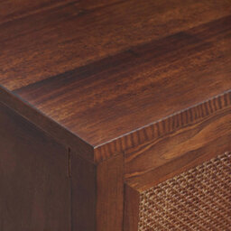 Teamson Home Hatteras Bedside Table 2 Drawer Nightstand, Walnut - thumbnail 9