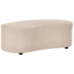 Beliani Modern Ottoman Amal Fabric Beige - thumbnail 5