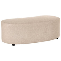 Beliani Modern Ottoman Amal Fabric Beige - thumbnail 1