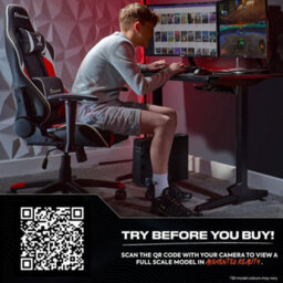 X Rocker Agility Compact Ergonomic Esports Gaming Chair For Juniors - Black / Red - thumbnail 8