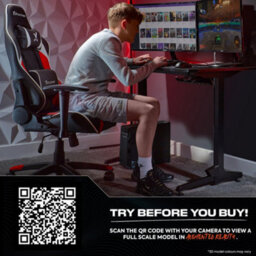 X Rocker Agility Compact Ergonomic Esports Gaming Chair For Juniors - Black / Red - thumbnail 9