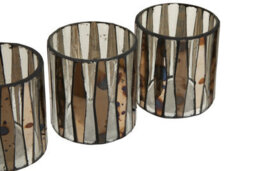 Orsina Gaia Set Of 3 Metallic Tealight Holders - thumbnail 4