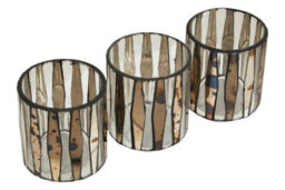 Orsina Gaia Set Of 3 Metallic Tealight Holders - thumbnail 2