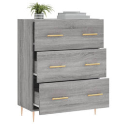 Berkfield Classic Sideboard Grey Sonoma 69.5X34X90 Cm Engineered Wood - thumbnail 4