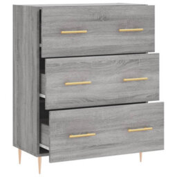 Berkfield Classic Sideboard Grey Sonoma 69.5X34X90 Cm Engineered Wood - thumbnail 6