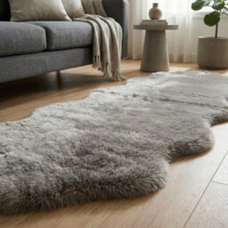 Garden Greatness Maison Stone Double Faux Fur Accent Rug - thumbnail 2