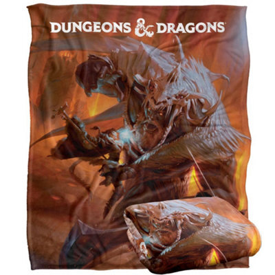 Dungeons & Dragons Players Handbook Art Blanket White (One Size) - image 1