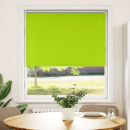 Berkfield Roller Blind Blackout Leaves Green 115X130 Cm Fabric Width 110.7 Cm Polyester - thumbnail 2