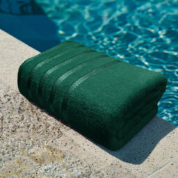 Casabella Bath Sheets 2 Pack Jumbo Bathsheet 90X180 Cm 100% Cotton Towels Quick Dry Super Soft Highly Absorbent Jade - thumbnail 2