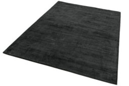 Charcoal Plain Handmade Modern Shaggy Easy To Clean Rug For Dining Room-100Cm X 150Cm - thumbnail 3