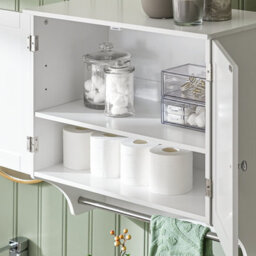 Sobuy Bzr84-W, Bathroom Wall Cabinet Medicine Cabinet Storage Cabinet Cupboard,white,w60Xd30Xh60 - thumbnail 9