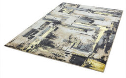 Modern Yellow Rug, Abstract Rug For Bedroom, Stain-Resistant Rug For Dining Room, Abstract Yellow Rug-160Cm X 230Cm - thumbnail 2