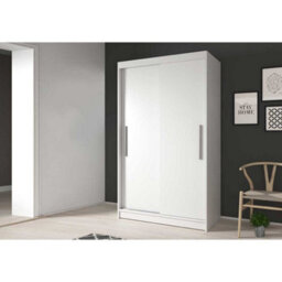 Arte Elegant Neomi 4 White Sliding Door Wardrobe W1200mm H2000mm D610mm With Six Compartments - thumbnail 1
