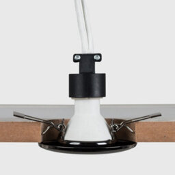 Valuelights Downlight Fixed Black Chrome Ceiling Light Fitting Single Pack - thumbnail 3