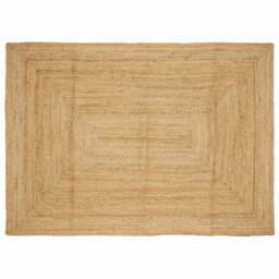 Berkfield Durable Handmade Rug Jute Natural 160X230 Cm - thumbnail 2