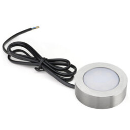 Bright Source 2.5W Led Cct Circular Satin Steel Cabinet Light - thumbnail 2