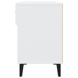 Berkfield Elegant Shoe Cabinet White 102X35X55 Cm Engineered Wood - thumbnail 8