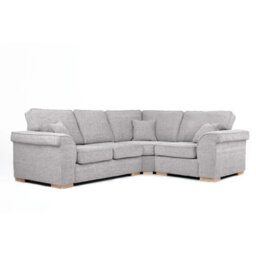 Hugo Right Hand Corner Sofa Silver