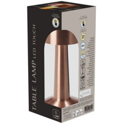 Urbn-Living Urbnliving Rechargeable Led Touch Table Lamp With Usb Charging - Copper Set Of 2 - thumbnail 7