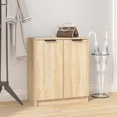 Walplus Shoe Cabinet Sonoma Oak 59X35X70 Cm Engineered Wood - image 1