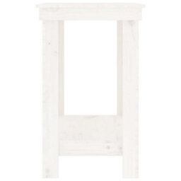 Berkfield Rustic Work Bench White 110X50X80 Cm Solid Wood Pine - thumbnail 6