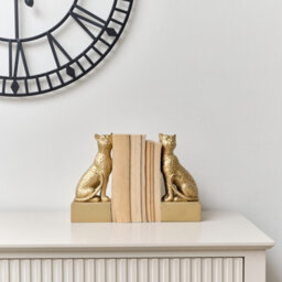 Melody Maison Gold Sitting Leopard Bookends - 20Cm - thumbnail 4