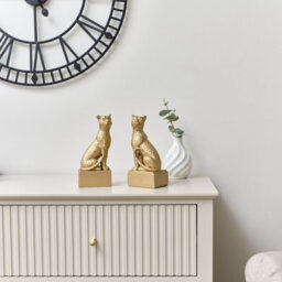 Melody Maison Gold Sitting Leopard Bookends - 20Cm - thumbnail 6