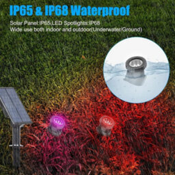 6 In 1 Colourful Led Solar Light Rgb Changing Submersible Lamp Underwater Garden Pool Pond Lights - thumbnail 5