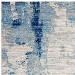 Blue Modern Abstract 9mm Thick Stain-Resistant Rug For Bedroom, & Dining Room, Easy To Clean Area Rug-200Cm X 290Cm - thumbnail 9
