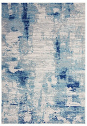 Blue Modern Abstract 9mm Thick Stain-Resistant Rug For Bedroom, & Dining Room, Easy To Clean Area Rug-200Cm X 290Cm - thumbnail 6