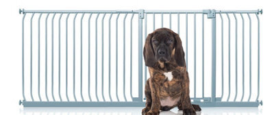 Bettacare Elite Pressure Dog Gate, 216Cm - 225Cm, Matt Grey, Pressure Fit Pet Gate For Dog And Puppy - image 1