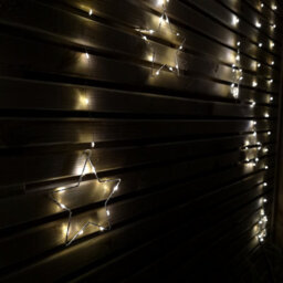 Samuel Alexander 1.2M Battery Operated Star Christmas Curtain Lights With 140 Warm White Leds - thumbnail 6