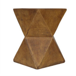 Geometric Concrete-Look Side Table For Outdoor - thumbnail 6