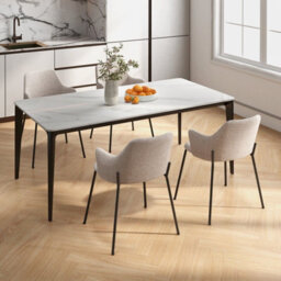 Costway Modern Dining Chairs Set Of 2 Upholstered Accent Chairs With Armrest - thumbnail 9