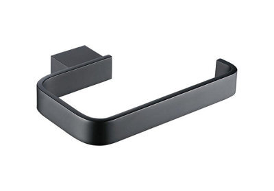 Aquarius Ft Toilet Roll Holder Matt Black - image 1