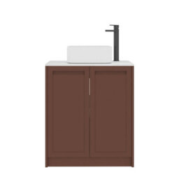 Royal Bathrooms Royal Bathroom Elmore 700mm Terracotta Clay Freestanding Countertop Bathroom Vanity Unit 2 Door With Elena Basin - thumbnail 7