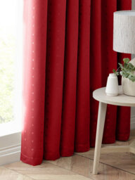 Luxury Living Adiso Pencil Pleat Taped Top Curtains Red - thumbnail 4