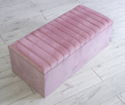 Comfy Deluxe Plush Velvet Apollo Ottoman Box Mustard