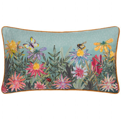 Wylder Nature Country Wilds Blossom Meadow Printed Polyester Filled Cushion - image 1