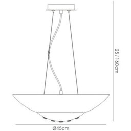 Luminosa Lighting Luminosa Amada Pendant 6 Light G9, French Gold/opal White Glass - thumbnail 3
