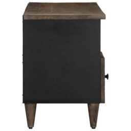 Berkfield Tv Cabinet Black 100X33X46 Cm Solid Wood Mango - thumbnail 4
