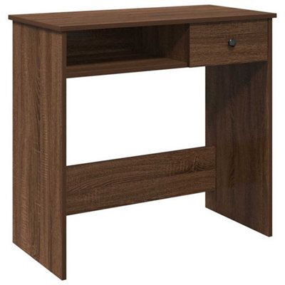 Berkfield Durable Desk Brown Oak 80X40X75 Cm Engineered Wood - image 1