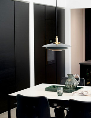 Nordlux Bretagne Metal Pendant Light Layered Shades Grey,mains - image 1