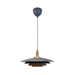 Nordlux Bretagne Metal Pendant Light Layered Shades Grey,mains - thumbnail 3