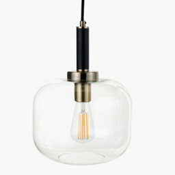 Pacific Lifestyle Minimalist Industrial Glass Pendant Light - thumbnail 4
