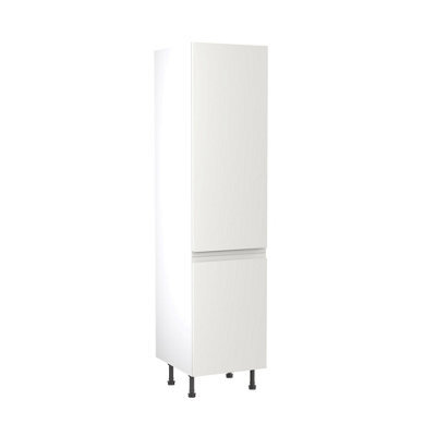 Kitchen Kit Larder Tall Unit 500mm W/ J-Pull Cabinet Door - Super Gloss White - image 1