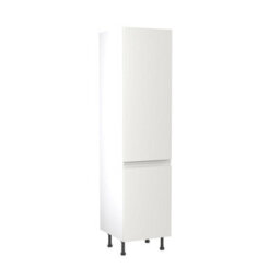Kitchen Kit Larder Tall Unit 500mm W/ J-Pull Cabinet Door - Super Gloss White - thumbnail 1